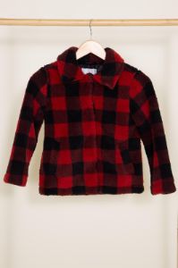 Youth Sherpa Jacket for Girls in Red/Black | 5022ARD sold by Glik’s
