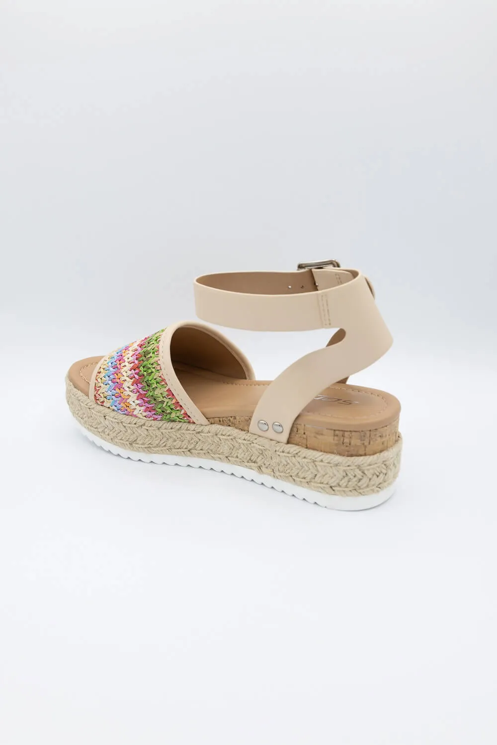 Soda Mae Platform Sandals for Women in Multi | MAE-S NAT sold by Glik’s product image thumbnail 3