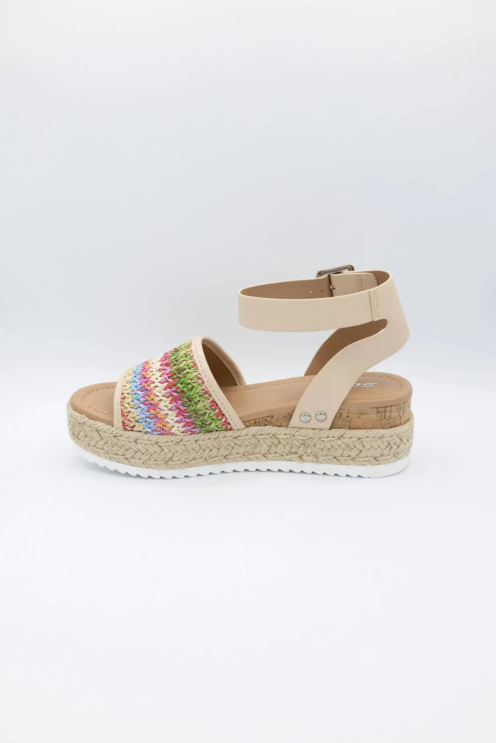 Soda Mae Platform Sandals for Women in Multi | MAE-S NAT sold by Glik’s product image thumbnail 4