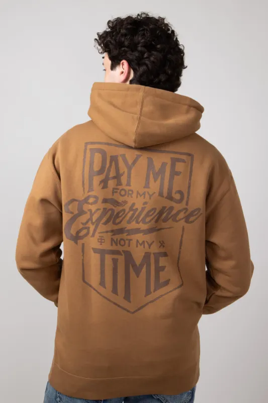 Troll Co. Pay Me Hoodie for Men in Saddle | TC1282-SADDLE sold by Glik’s