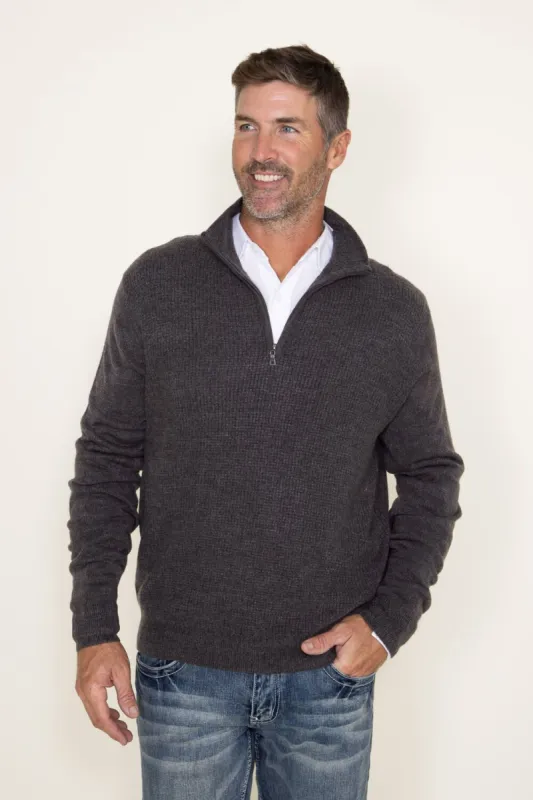 Weatherproof Vintage Quarter Zip Sweater for Men in Dark Heather Grey | F2340183GK-PEWTERHEATHER sold by Glik’s