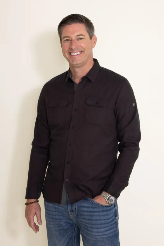 Kuhl Descendr Flannel Shirt for Men in Brown | 7244-BKCO sold by Glik’s