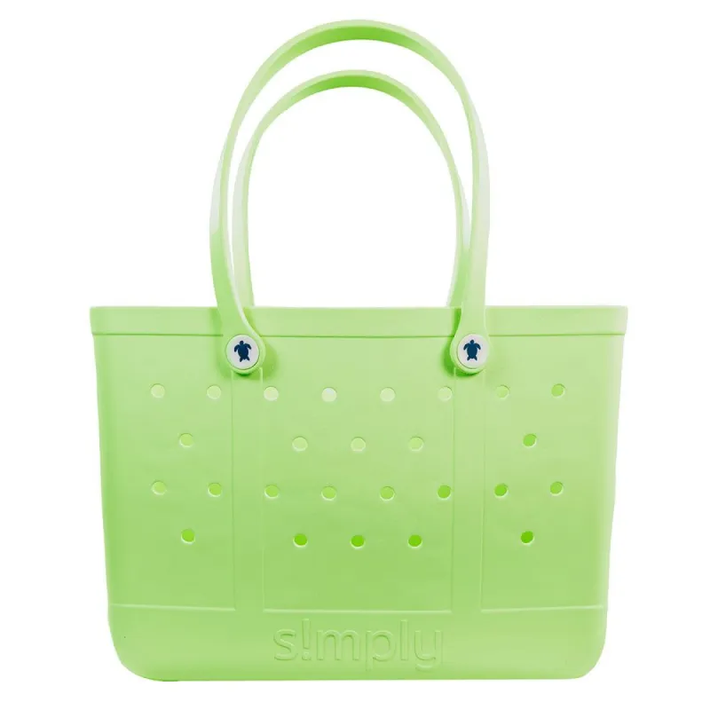 Simply Southern Large Waterproof Tote Bag in Kiwi Green | 0122-SIMPLYTOTE-LG-SLD-KIWI sold by Glik’s