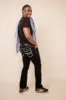 True Luck Wolf Bootcut Jeans for Men in Black | TL22031410-BLACK sold by Glik’s