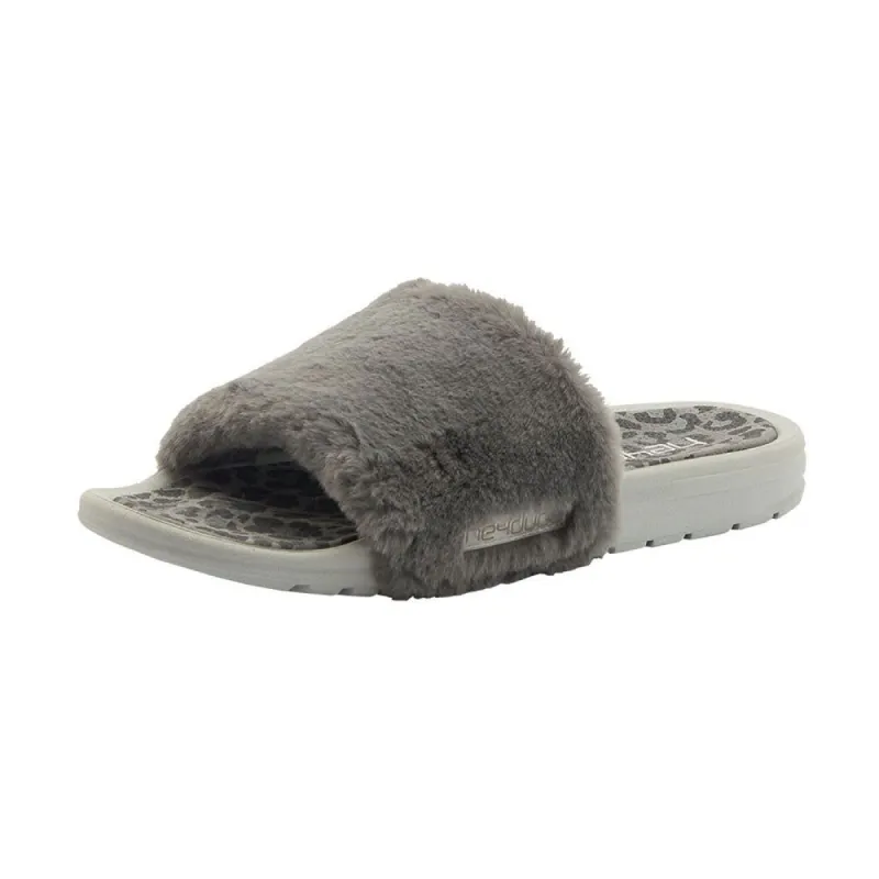 HEYDUDE Women’s Peggy Slide Sandals in Grey Cheetah | 122083139 sold by Glik’s