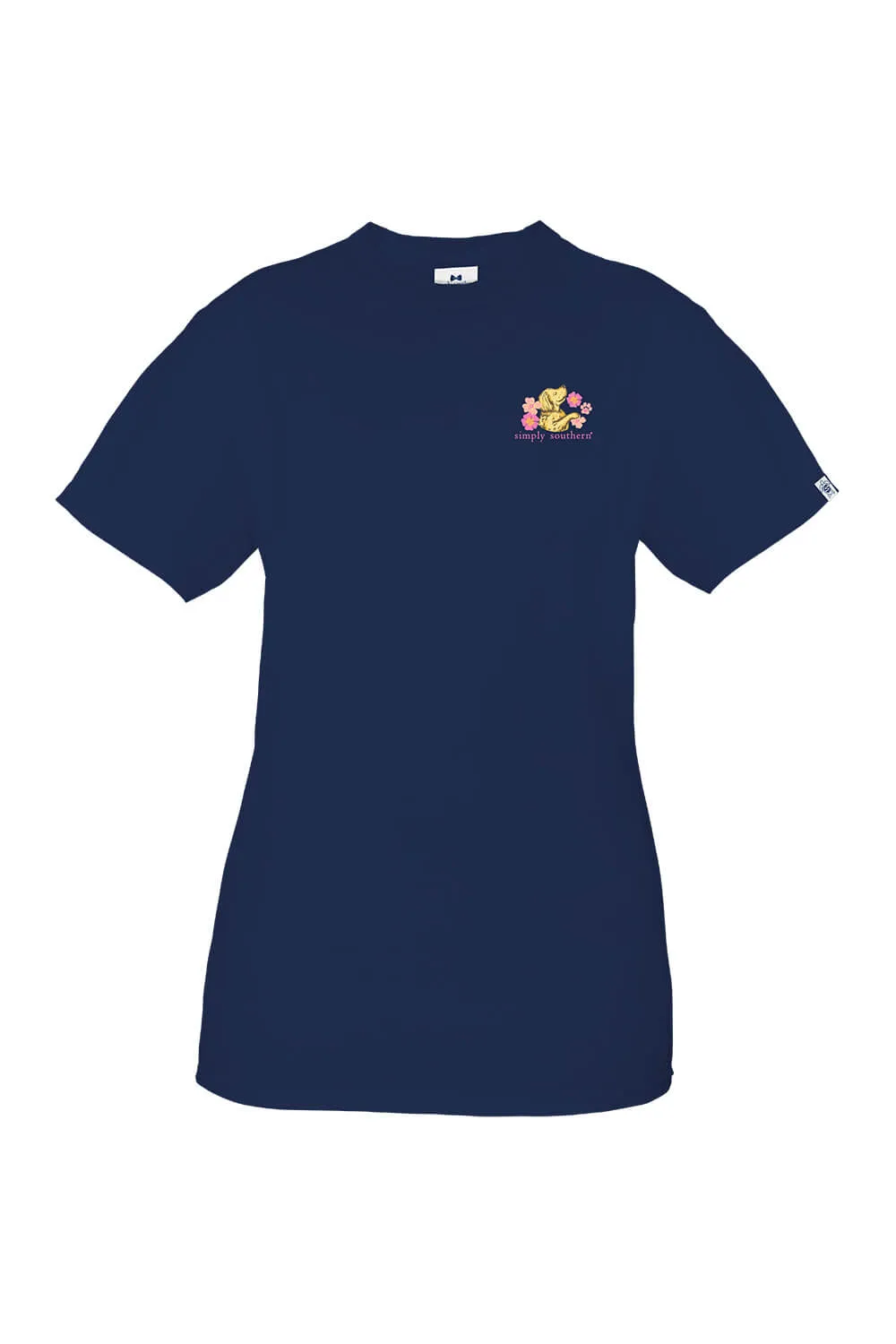 Simply Southern Youth Loves Her Dog T-Shirt for Girls in Navy | YTH-SS-LOVEDOG-NAVY sold by Glik’s product image thumbnail 3