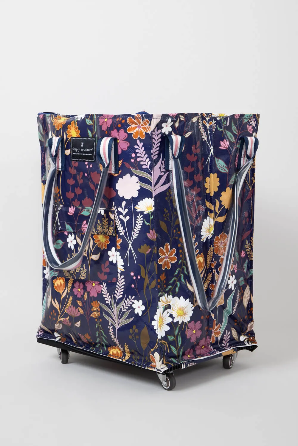 Simply Southern Rolling Tote Bag in Navy Floral | 0224-BAG-ROLLTOTE-NVYFLD sold by Glik’s product image thumbnail 4