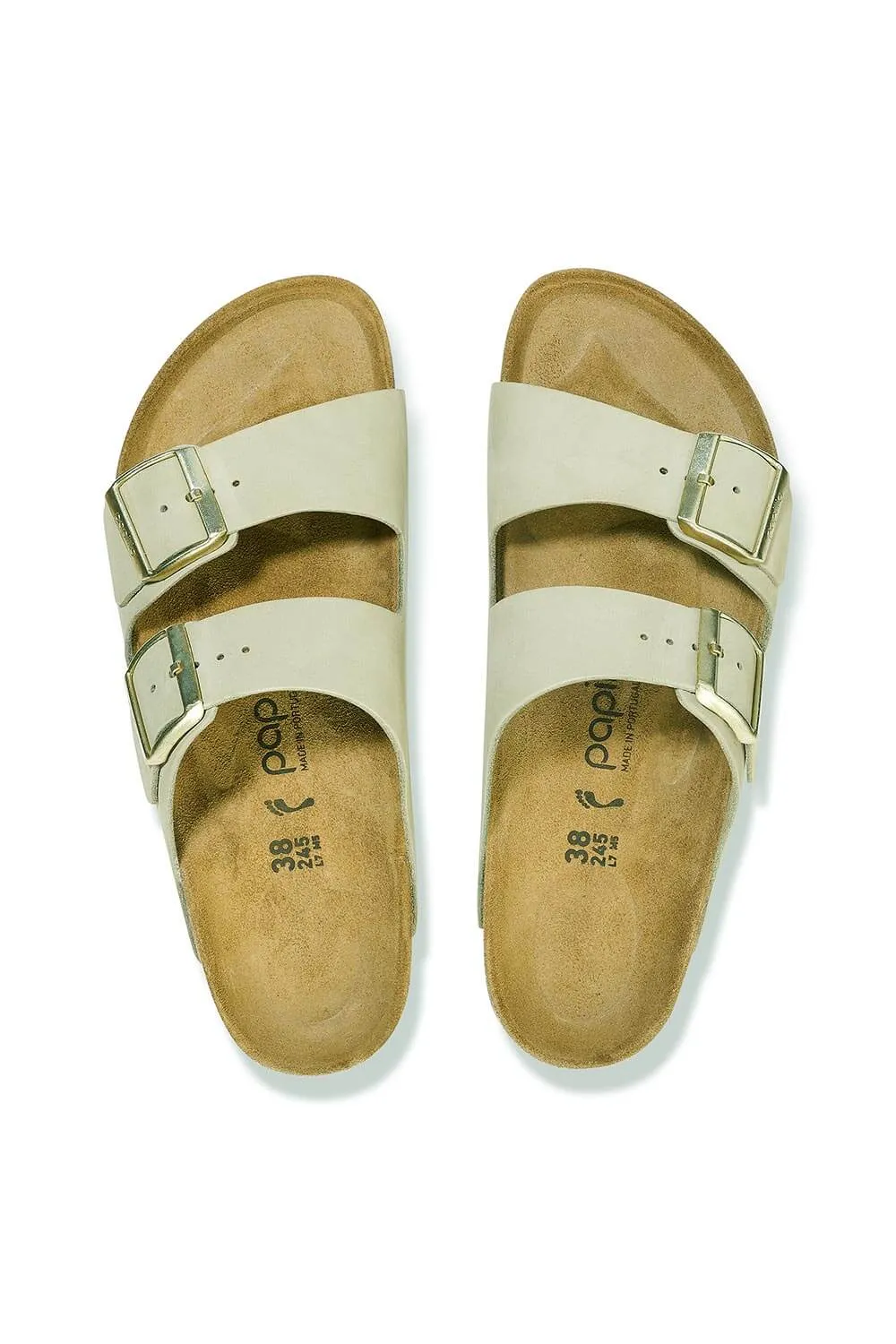 Papillio by Birkenstock Arizona Platform Nubuck Sandals for Women in Eucalyptus | 1026971 sold by Glik’s product image thumbnail 5