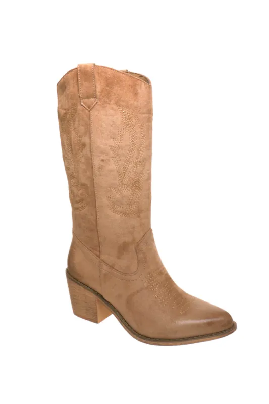 Pierre Dumas Wilder Western Tall Boots for Women in Taupe | 89878-434 TAUPE sold by Glik’s