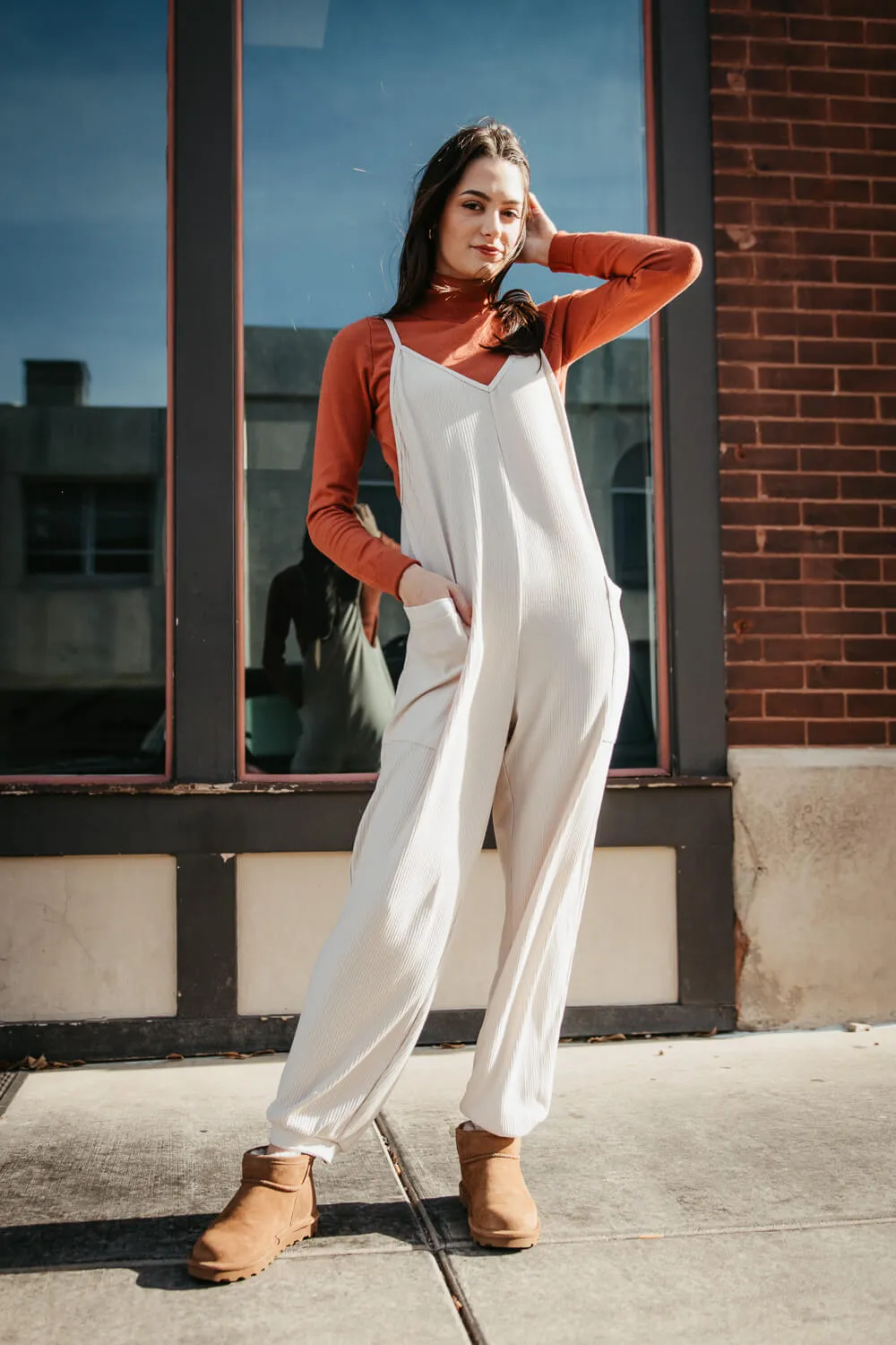 ■ILLIGO■ One shoulder studded striped top grey ivory 25SMT Izora Ribbed Top [GREY] | Killstar