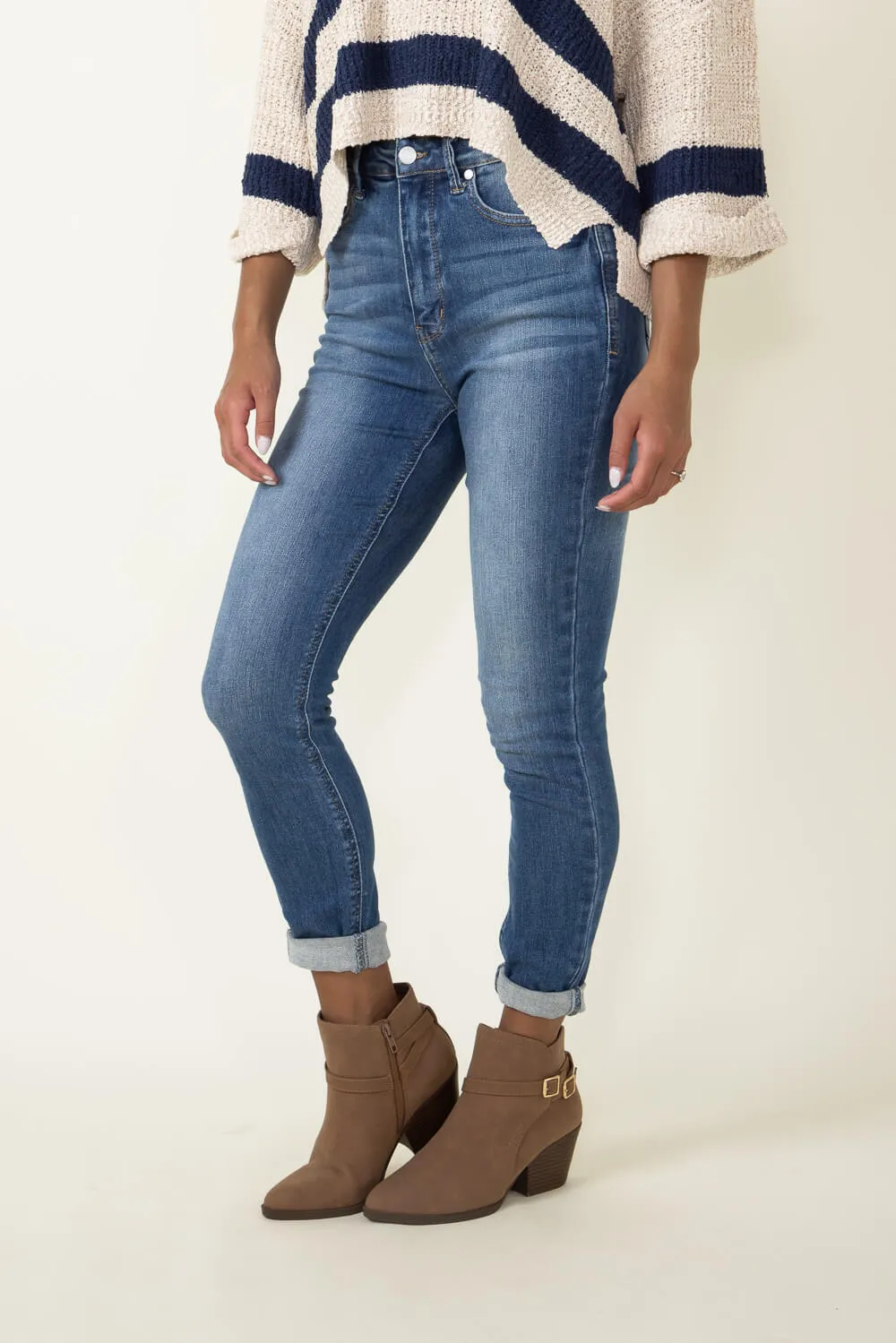 Judy Blue High Rise Clean Skinny Jeans for Women | 88799-MD sold by Glik’s product image thumbnail 5