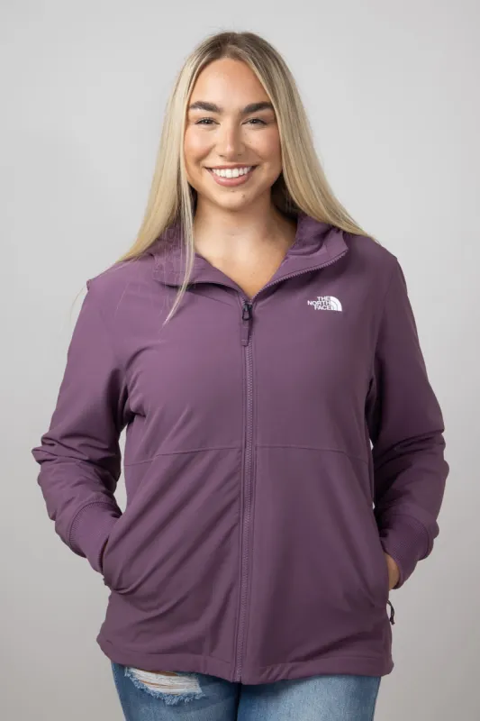 The North Face Shelbe Raschel Hoodie Jacket for Women in Midnight Mauve | NF0A84JJ-1NI sold by Glik’s