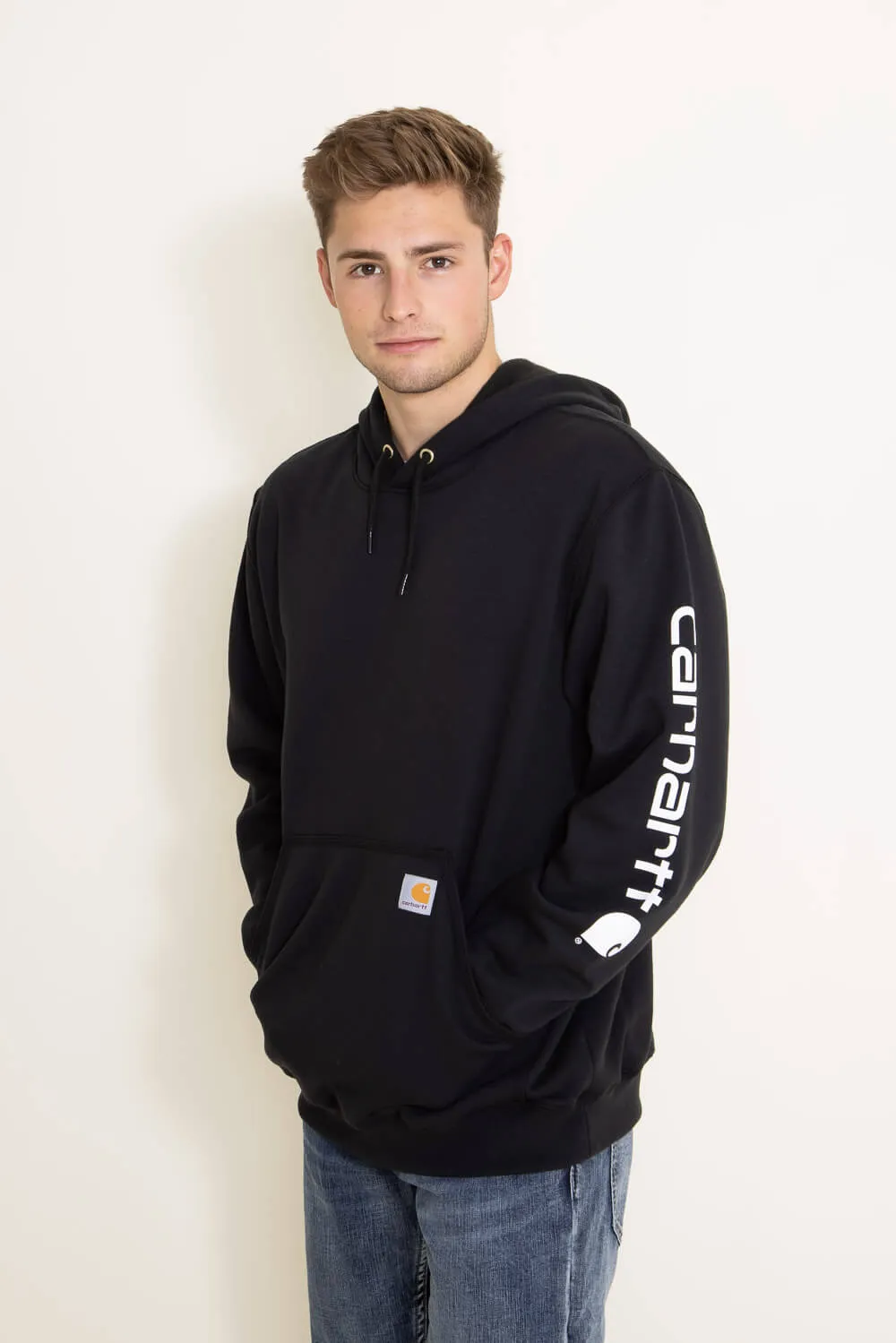 Carhartt Logo Sleeve Graphic Hoodie for Men in Black | K288-BLK BLACK sold by Glik’s product image thumbnail 5