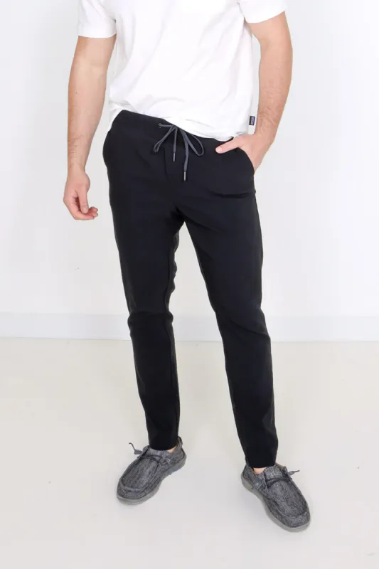 Copper & Oak Elastic File Tech Joggers for Men in Black | K2S4164-BLACK sold by Glik’s