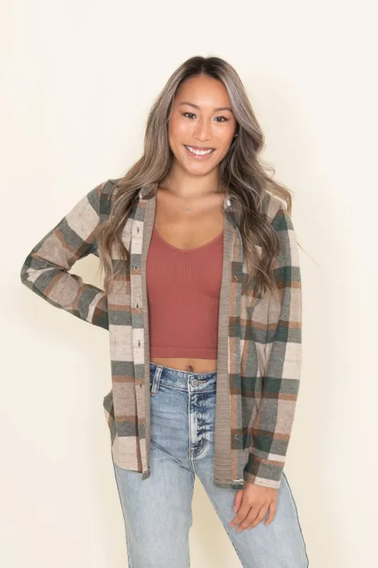 Thread & Supply Lewis Button Up Shirt in Green Forest Plaid | T1084PVXTS-GREEN FOREST PLAID sold by Glik’s