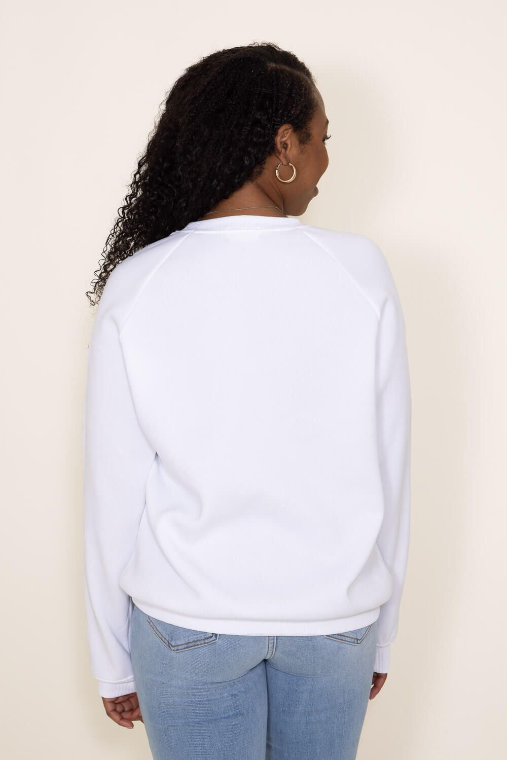 Simply Southern Sparkle Santa Baby Sweatshirt for Women in White | PP-0223-SPARKLE-CREW-SANTA sold by Glik’s product image thumbnail 3