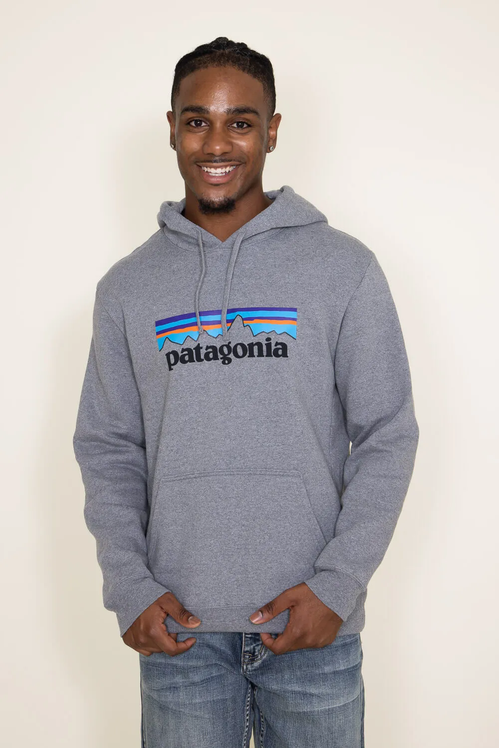 Patagonia Men’s P-6 Logo Uprisal Hoodie in Grey | 39622-GLH sold by Glik’s product image thumbnail 2
