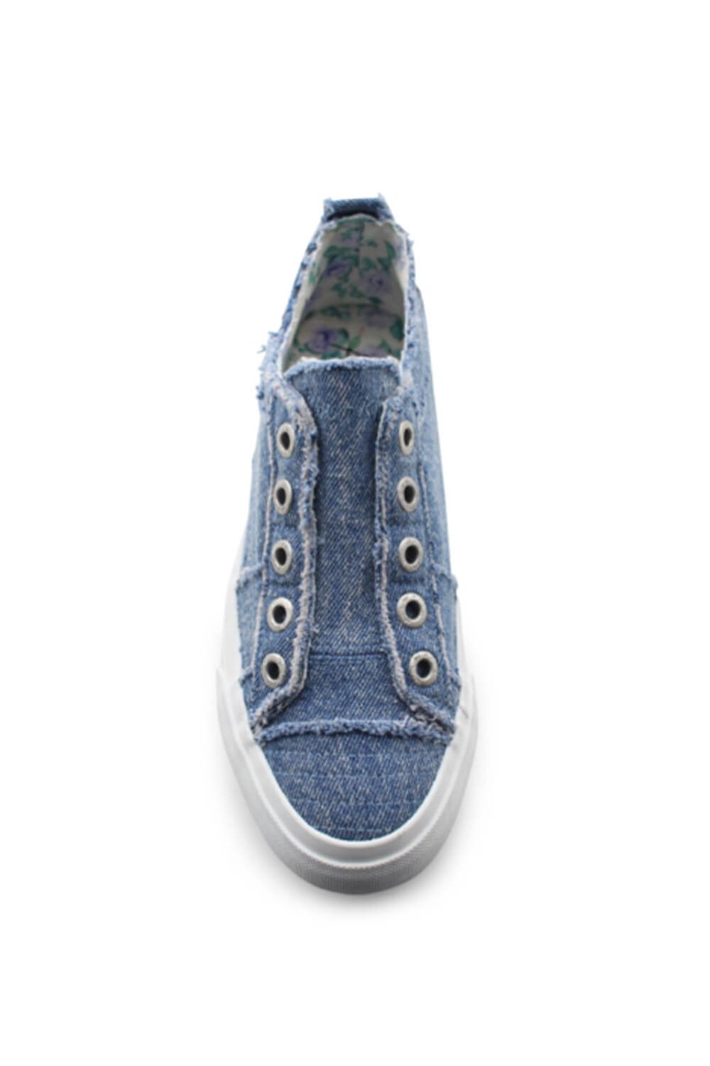 Blowfish Malibu Shoes Sadie Platform Sneakers for Women in Washed Denim | ZS-1349-603 sold by Glik’s product image thumbnail 3