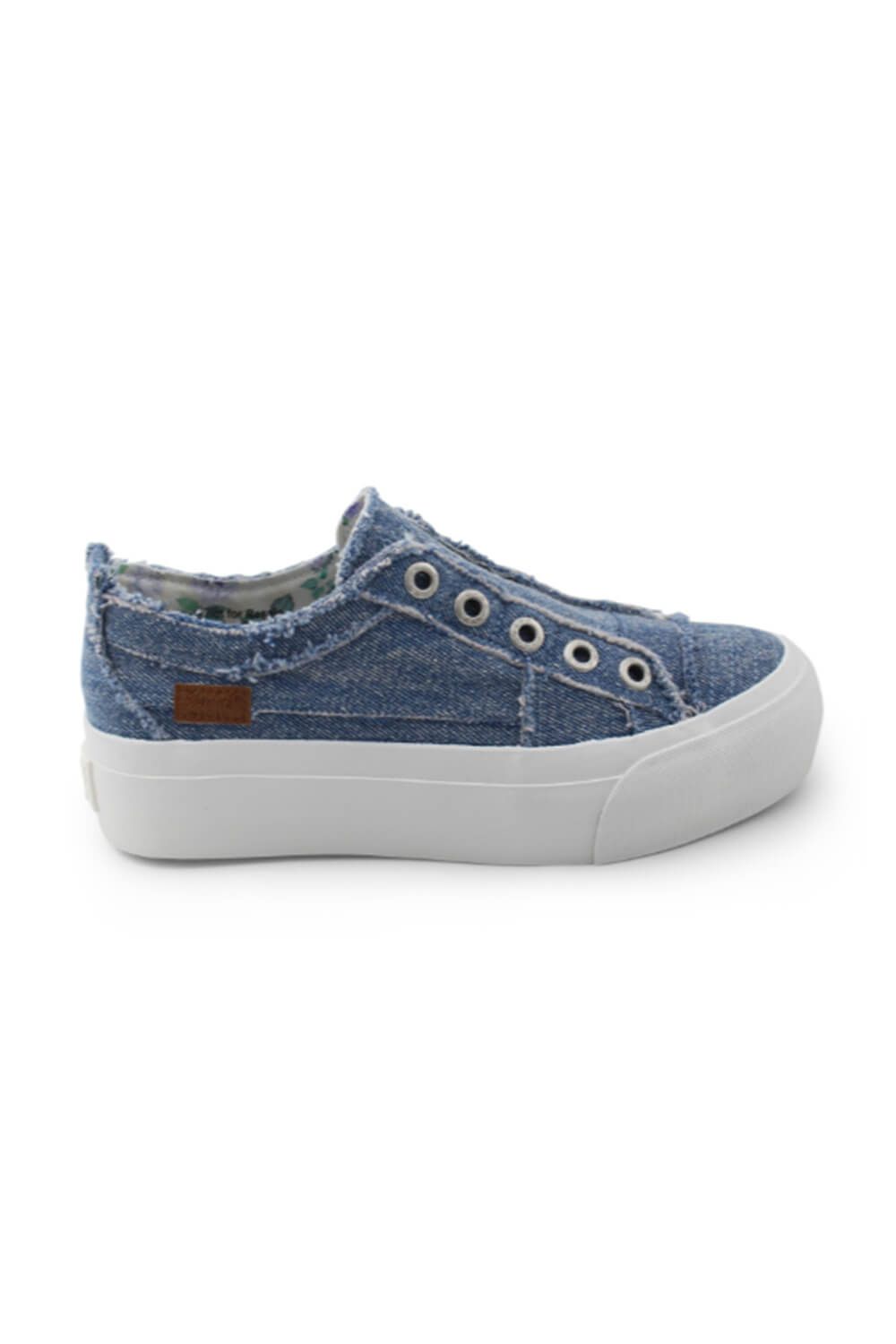 Blowfish Malibu Shoes Sadie Platform Sneakers for Women in Washed Denim | ZS-1349-603 sold by Glik’s product image thumbnail 2