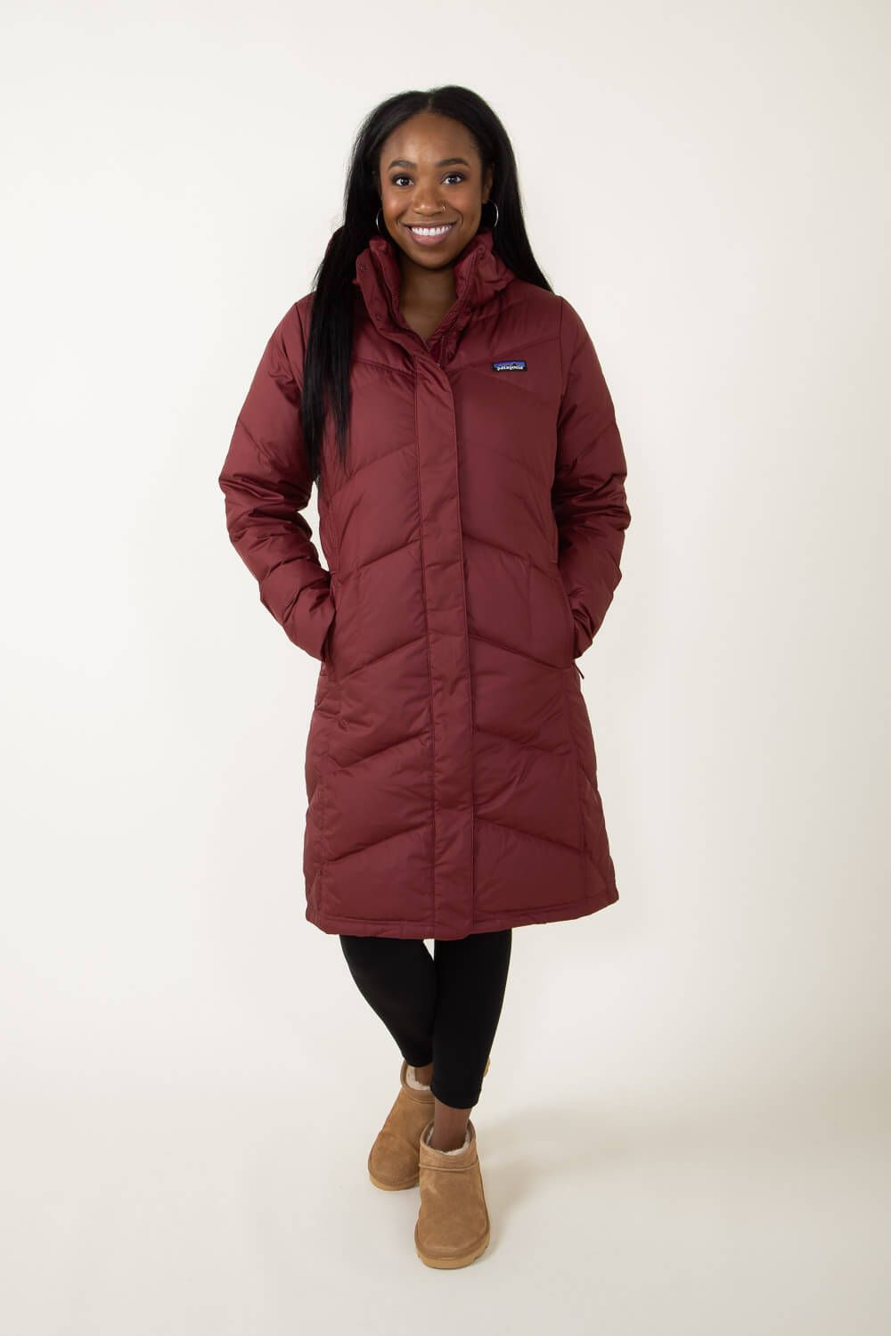Patagonia Women’s Down With It Parka in Red | 28442-CRMD sold by Glik’s product image thumbnail 4
