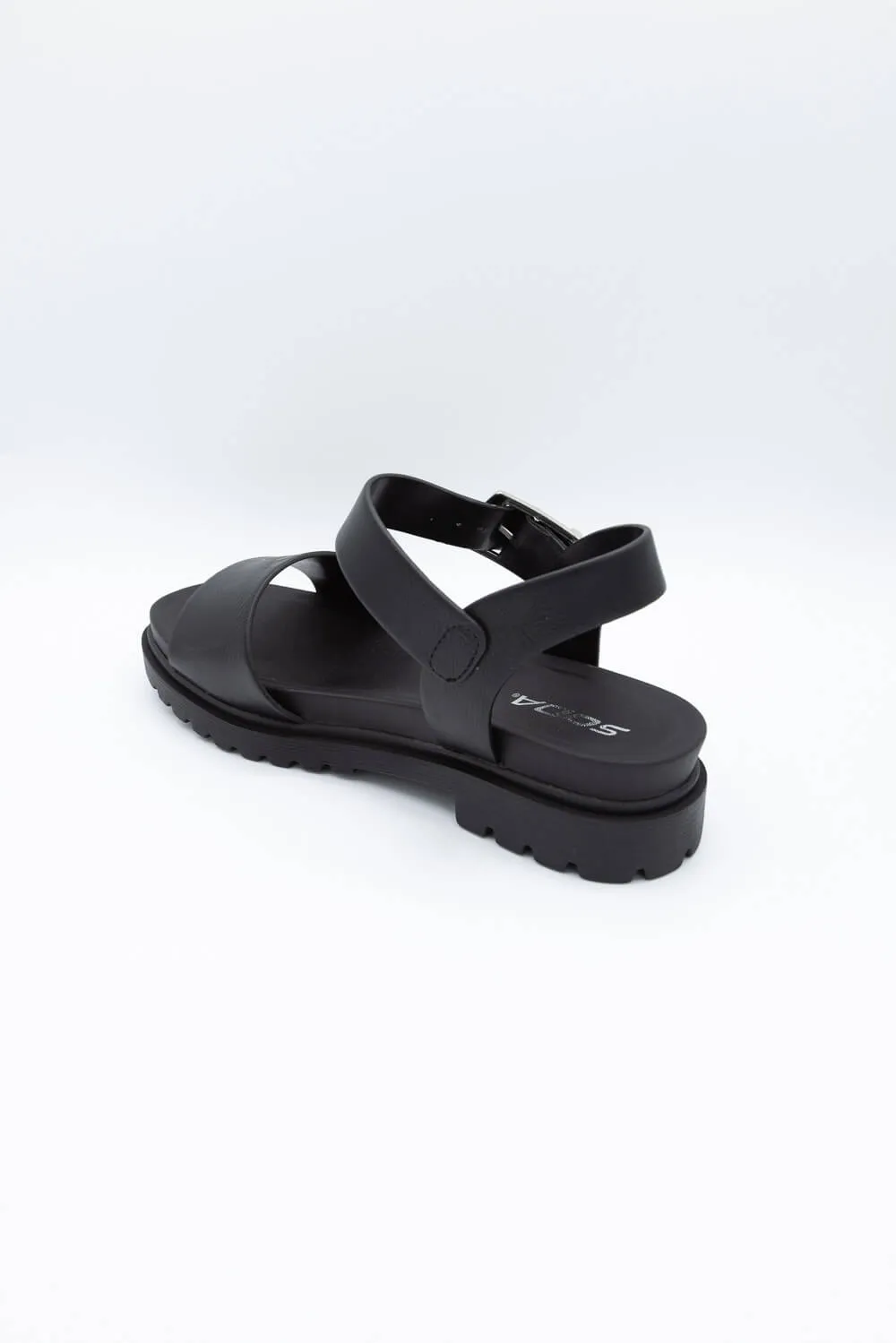 Soda Honour Band Ankle Strap Sandals for Women in Black | HONOUR-S BLACK sold by Glik’s product image thumbnail 3
