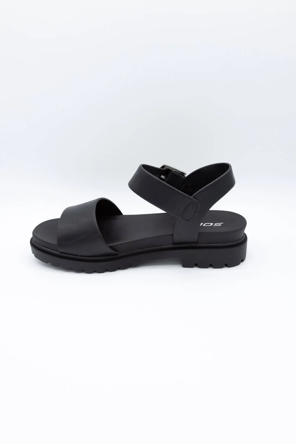 Soda Honour Band Ankle Strap Sandals for Women in Black | HONOUR-S BLACK sold by Glik’s product image thumbnail 4