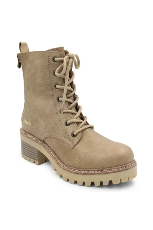 Blowfish Malibu Leith Lace Lug Booties for Women in Brown | BF-9748-143 sold by Glik’s