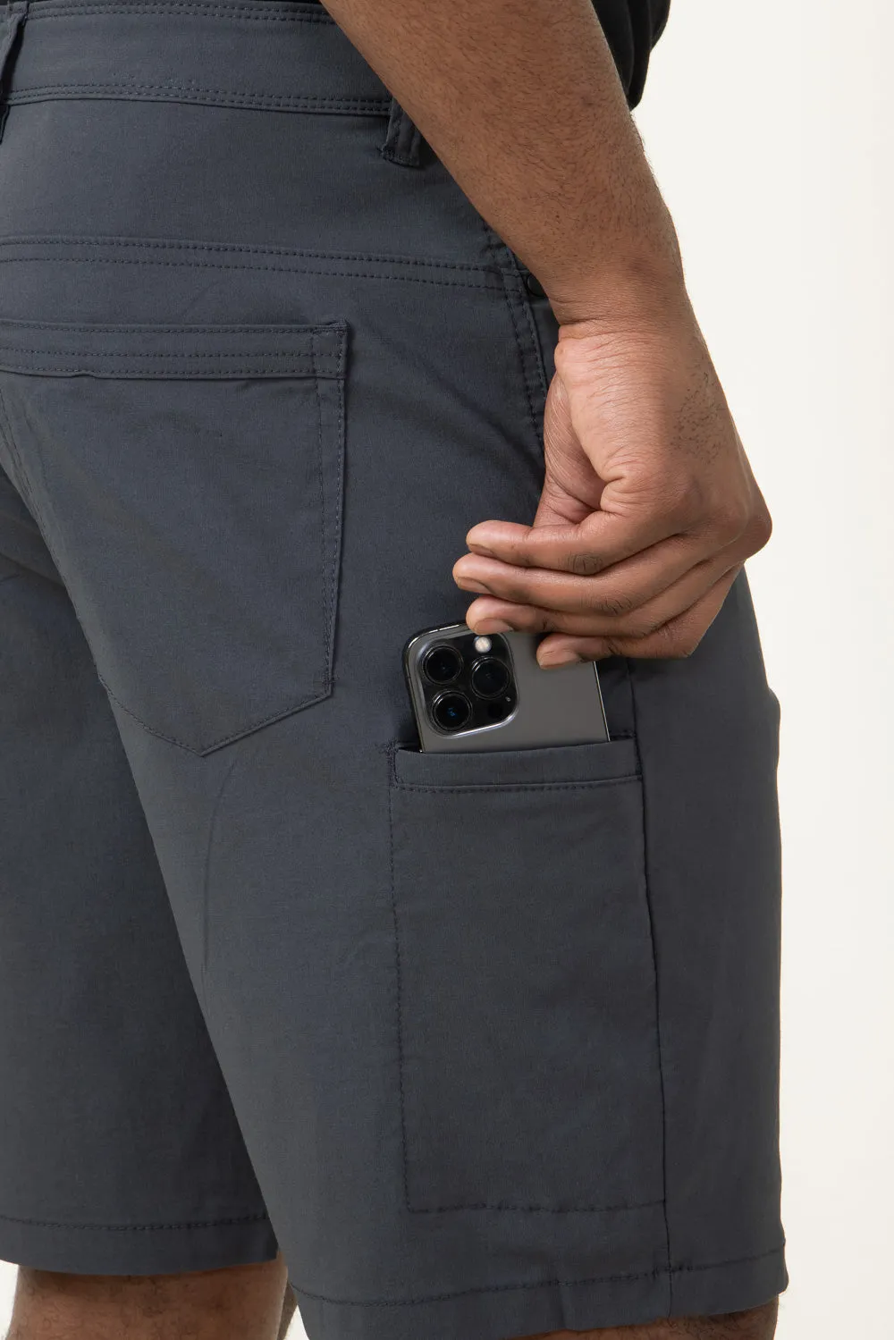 Copper & Oak Utility Flex Shorts for Men in Grey | K2S608EV-066FORGEDIRON sold by Glik’s product image thumbnail 2