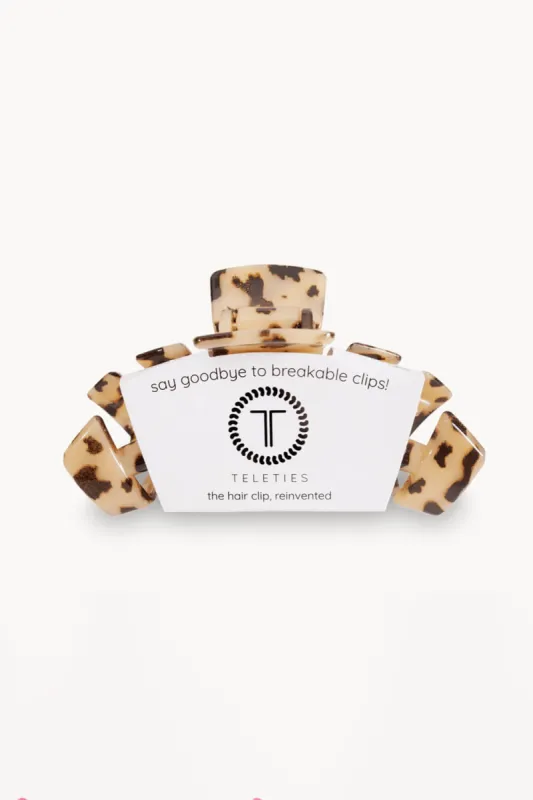 Teleties Large Claw Hair Clip in Blonde Tortoise | TT-CL01-023 sold by Glik’s