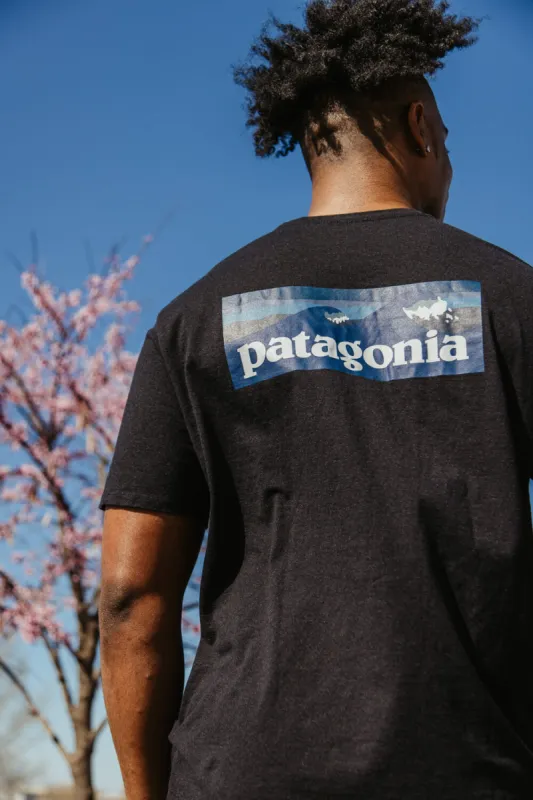 Patagonia Men’s Boardshort Pocket Responsibili-Tee T-Shirt in Black | 37655-INBK sold by Glik’s