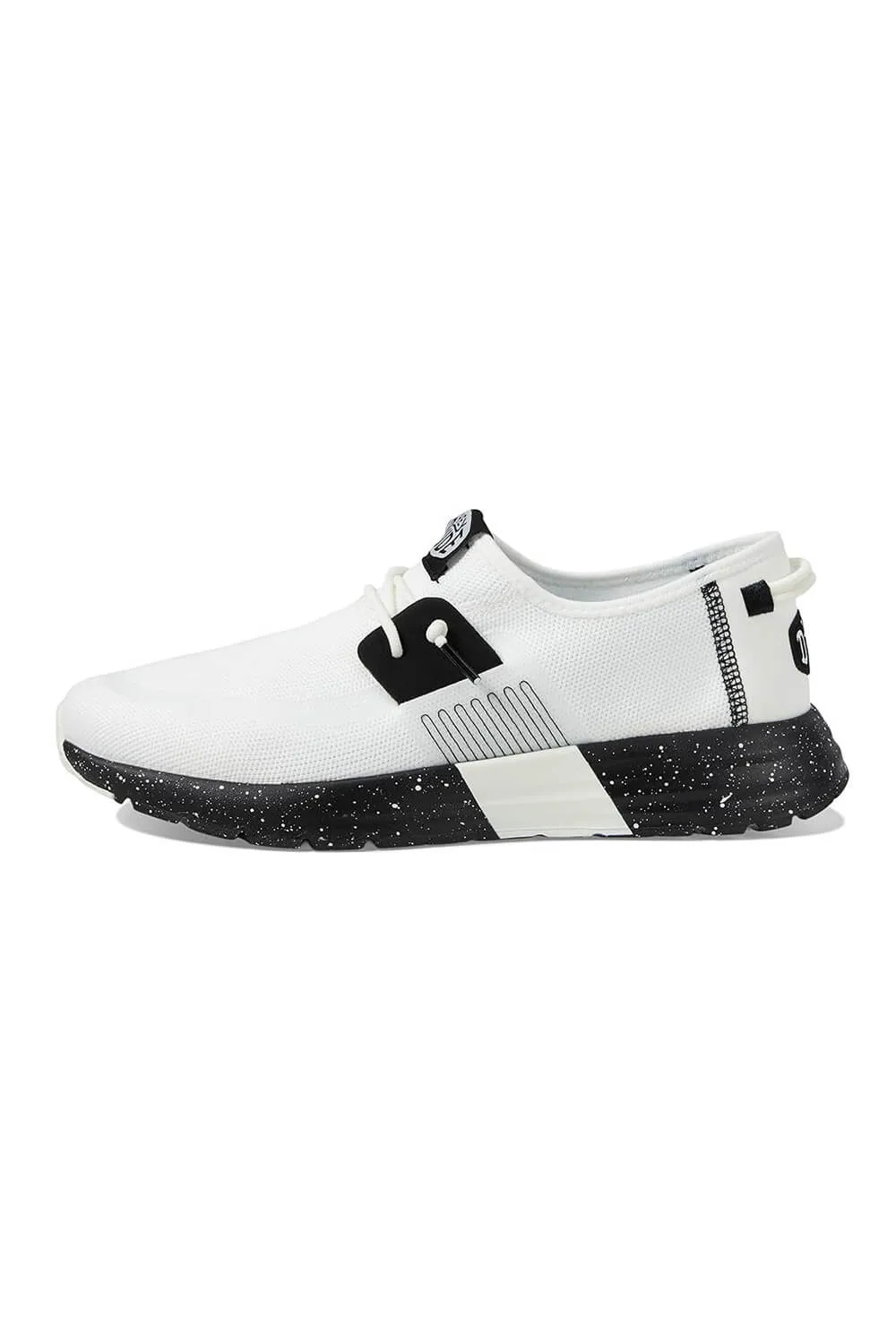HEYDUDE Men’s Sirocco Sport Mode Shoes in Black/White | 40714-103 sold by Glik’s product image thumbnail 2