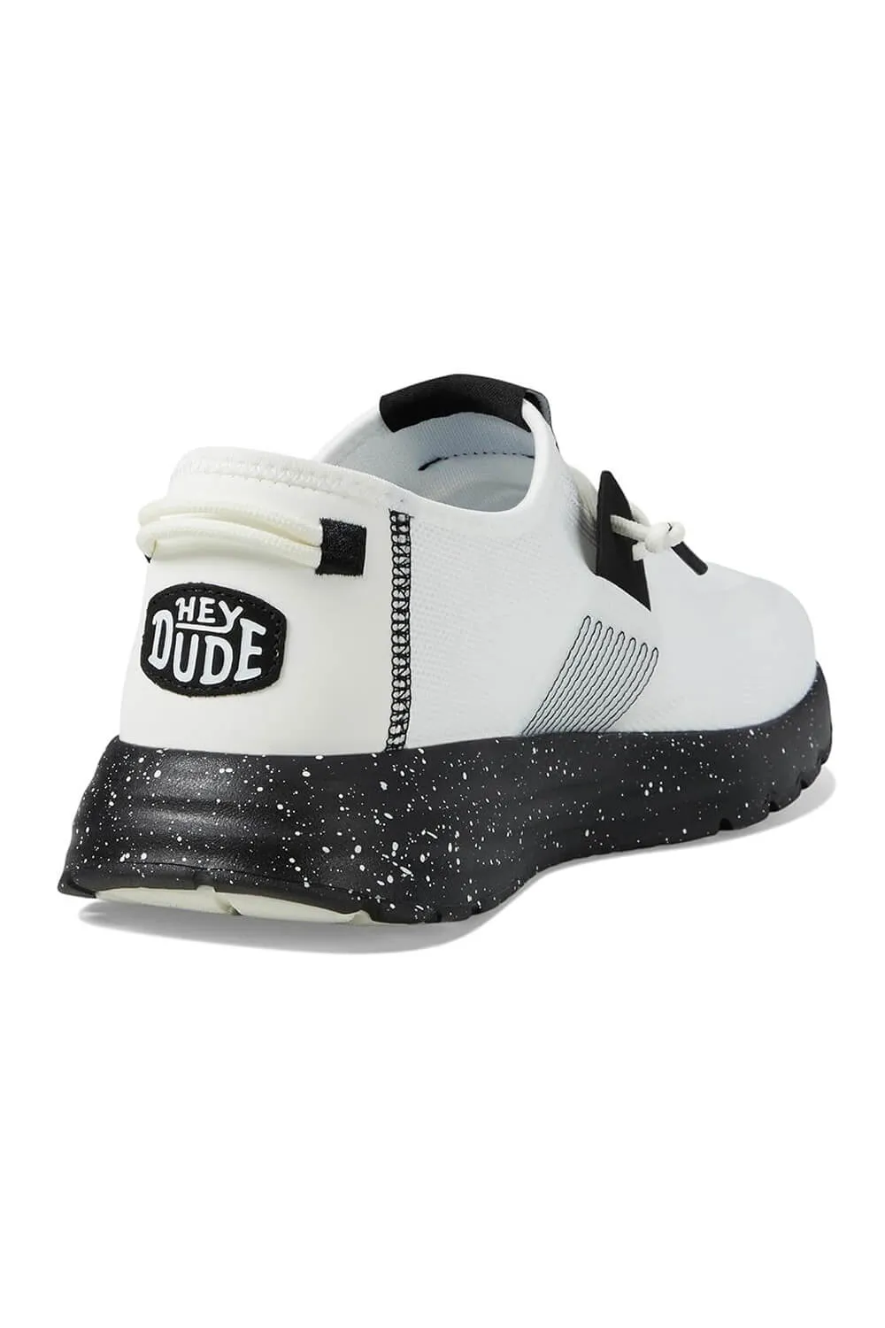 HEYDUDE Men’s Sirocco Sport Mode Shoes in Black/White | 40714-103 sold by Glik’s product image thumbnail 3