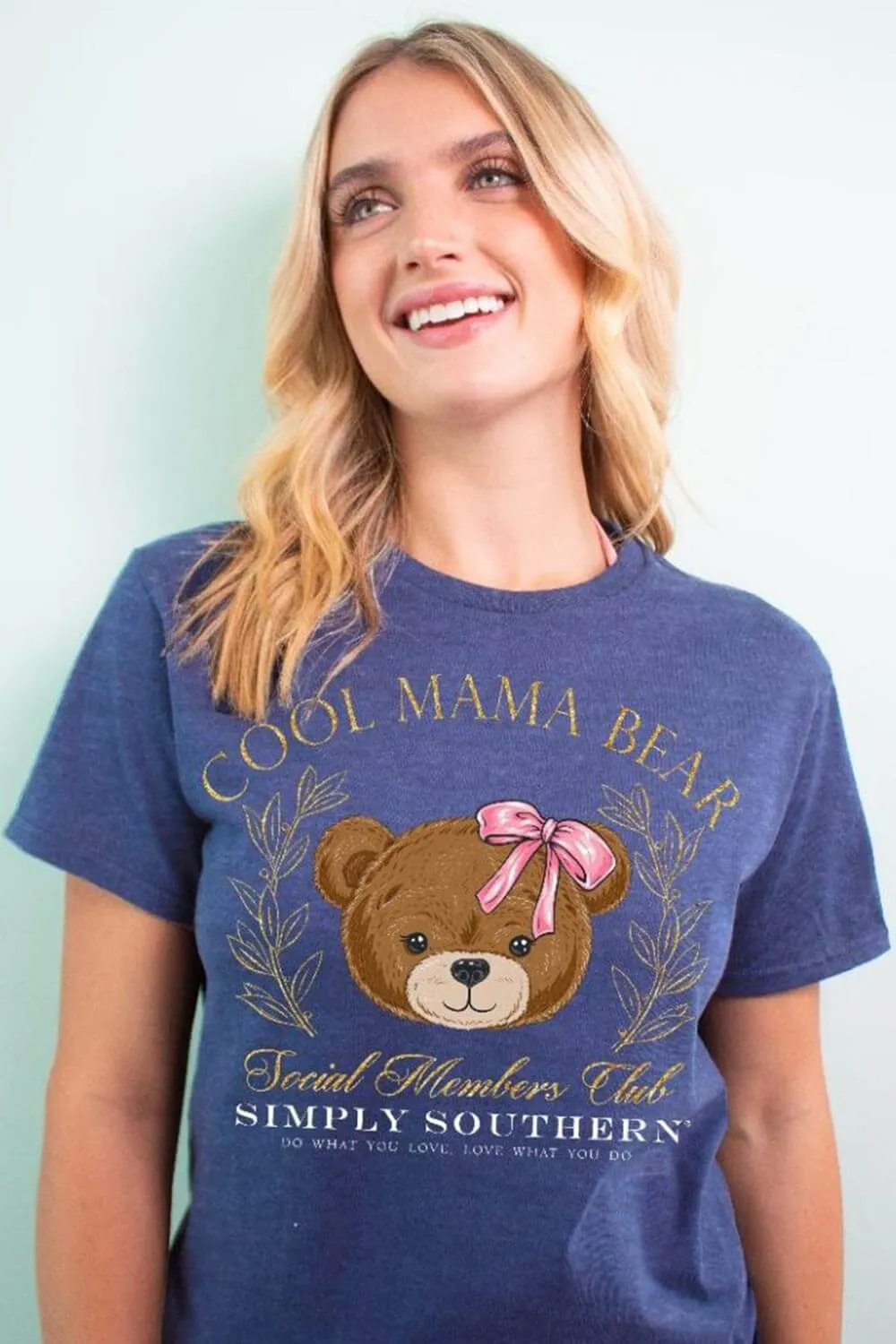 Simply Southern Cool Mama Bear T-Shirt for Women in Heather Grey | SS-MAMABEAR-DENIMHTHR sold by Glik’s