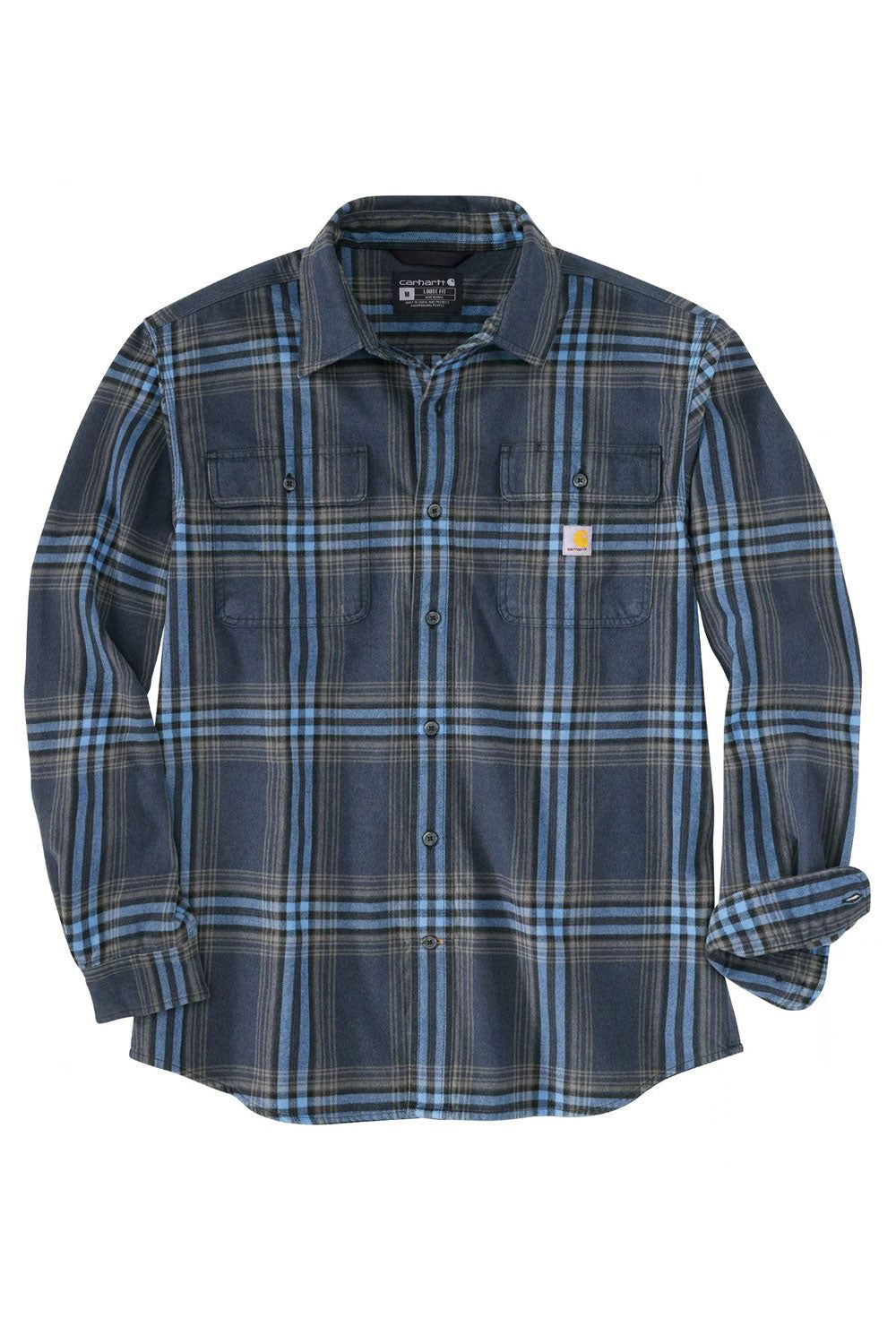 Carhartt Heavyweight Plaid Flannel for Men in Navy Blue | 105947-412 sold by Glik’s