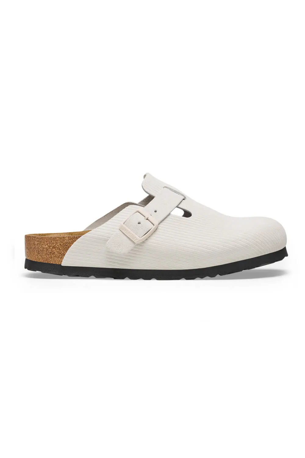 Birkenstock Boston Corduroy Suede Clogs for Women in Antique White | 1025270 sold by Glik’s product image thumbnail 4