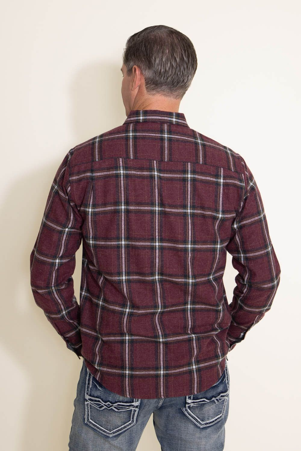 Weatherproof Vintage Flannel Shirt for Men in Dark Red | F2385572GK-CABERNET sold by Glik’s product image thumbnail 2