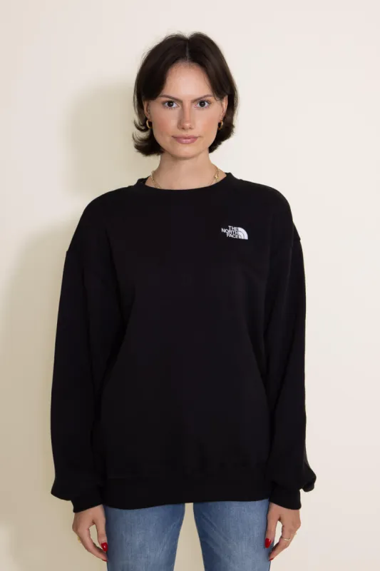 The North Face Evolution Oversized Crew Sweatshirt for Women in Black | NF0A84GX-JK3 sold by Glik’s
