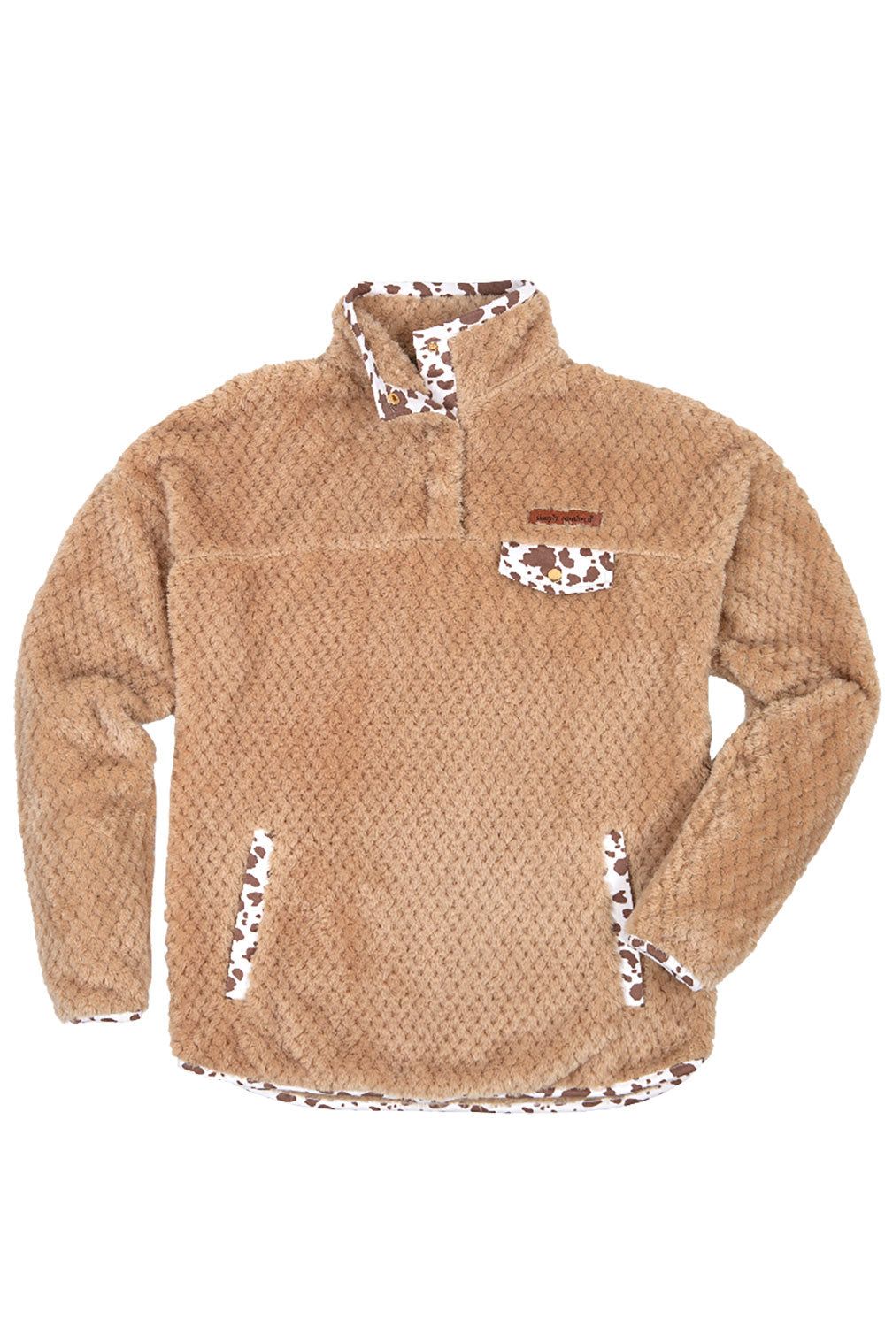 Simply Southern Simply Soft Pullover for Women in Brown | PP-0322-SIMPLYSOFTPULL-COW sold by Glik’s product image thumbnail 2