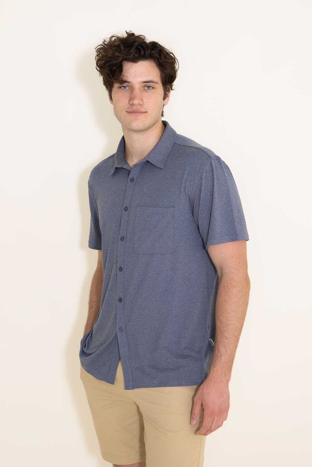 WearFirst All Day Performance Shirt for Men in Naval | K017B-NAVAL sold by Glik’s product image thumbnail 4