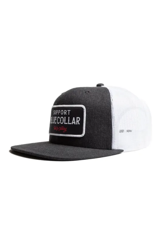 Troll Co. Barricade Snap Back Trucker Hat for Men in Grey | TC0315-OG sold by Glik’s