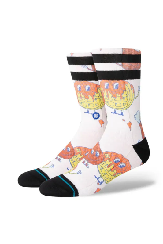 Stance Bock Bock Crew Socks for Men in White | A555C23BOC-WHT sold by Glik’s