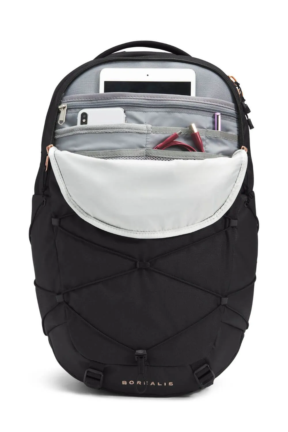 The North Face Borealis Backpack for Women in Rose Black | NF0A52SI-WBW sold by Glik’s product image thumbnail 4