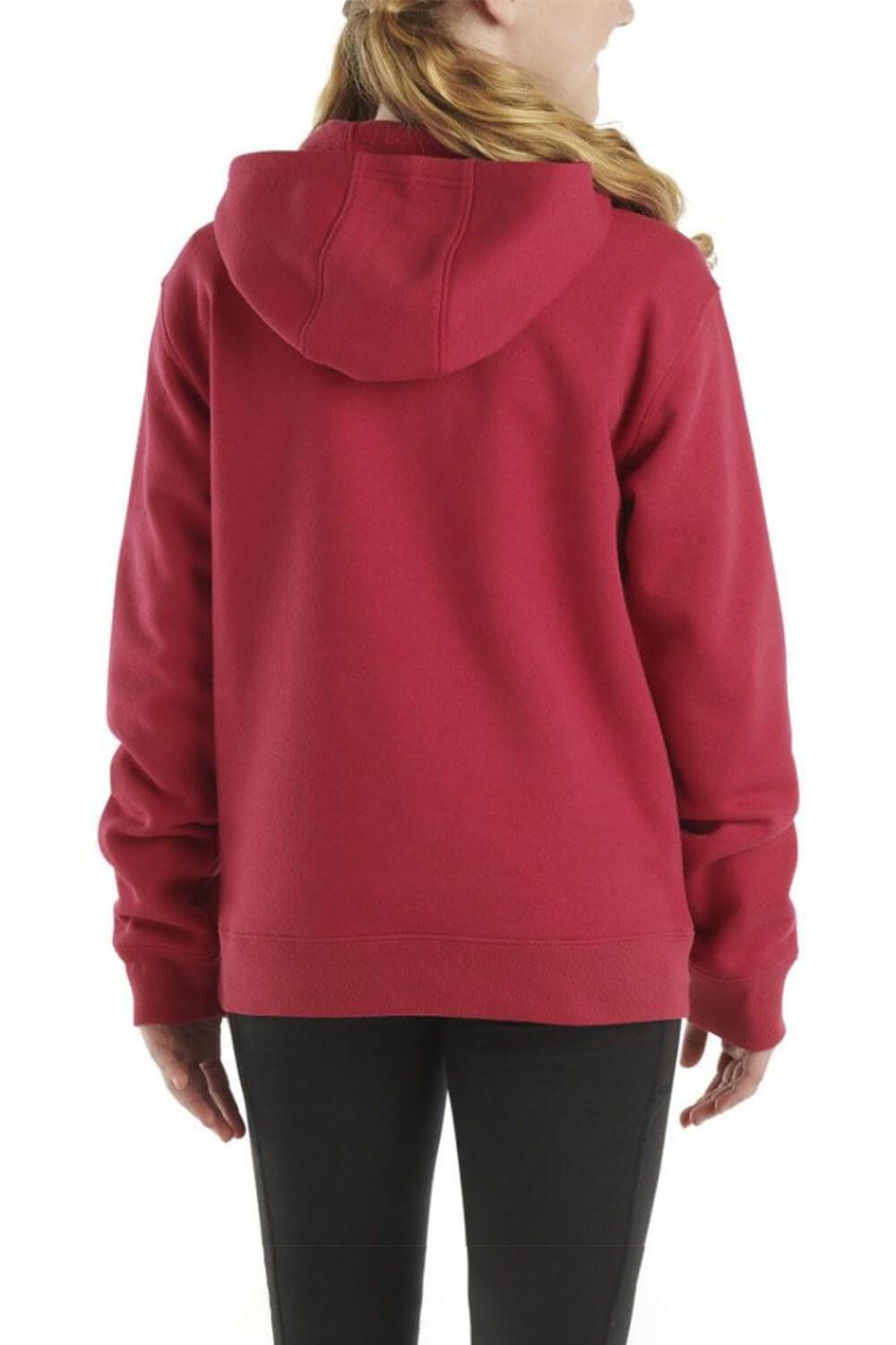 Carhartt Youth Graphic Sweatshirt for Girls in Magenta | CA7004-F52-MAGENTA sold by Glik’s product image thumbnail 2
