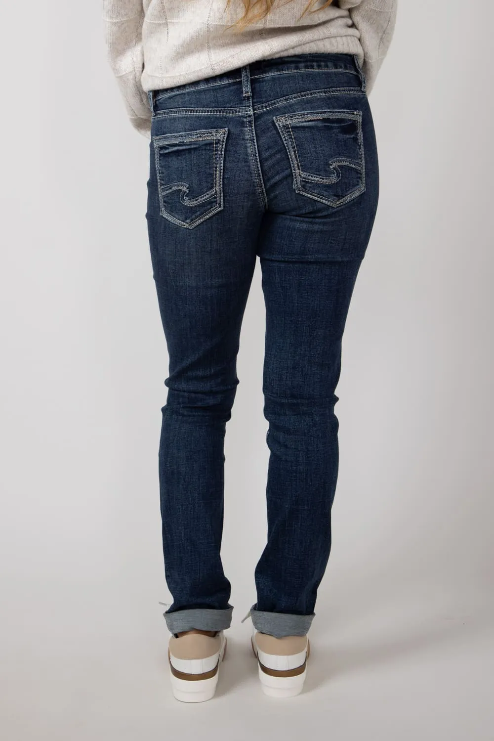 Silver Jeans Mid Rise Girlfriend Jeans for Women | L27137ECF332 sold by Glik’s product image thumbnail 5