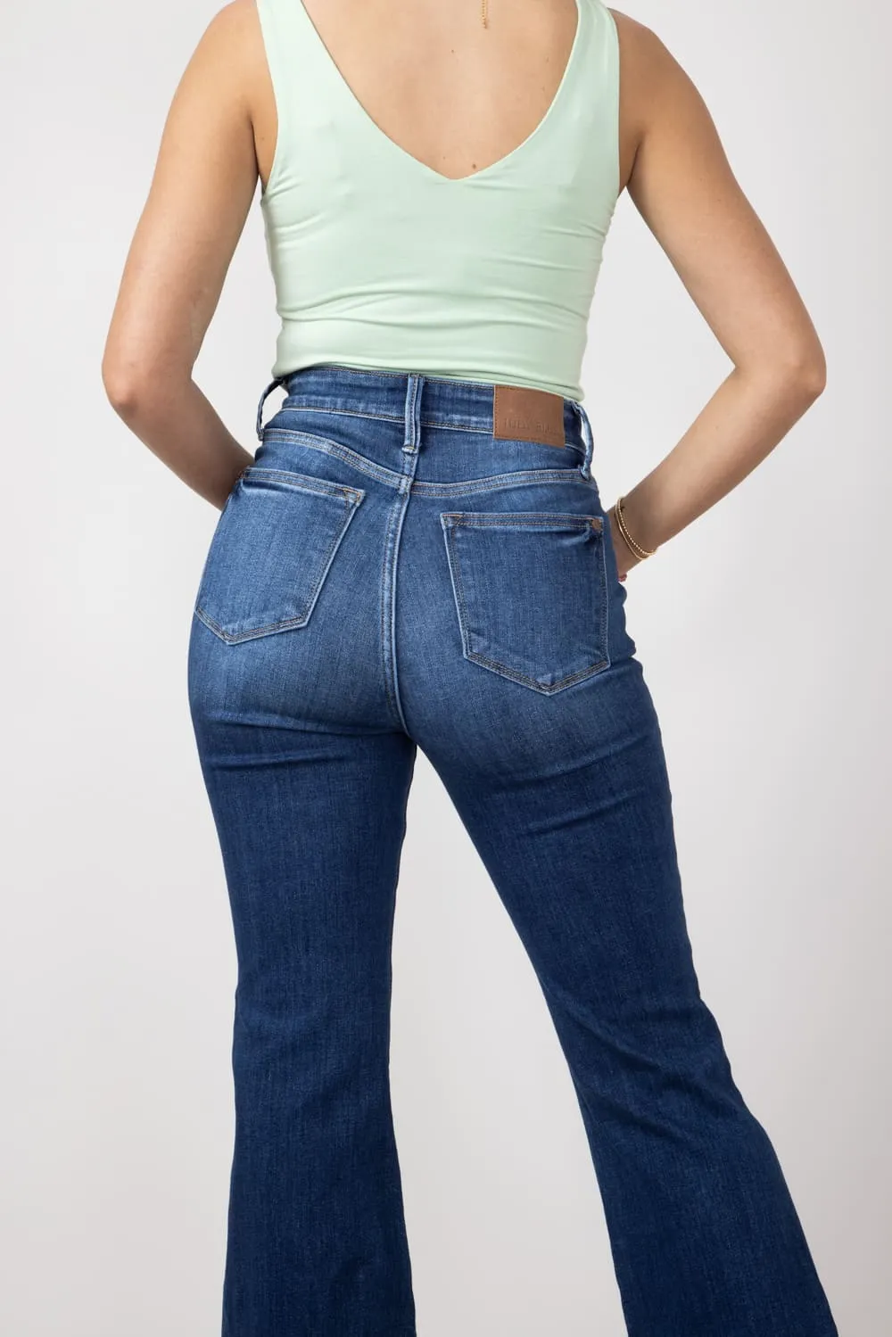 Judy Blue High Rise Wide Hem Flare Jeans for Women | 82443REG sold by Glik’s product image thumbnail 5