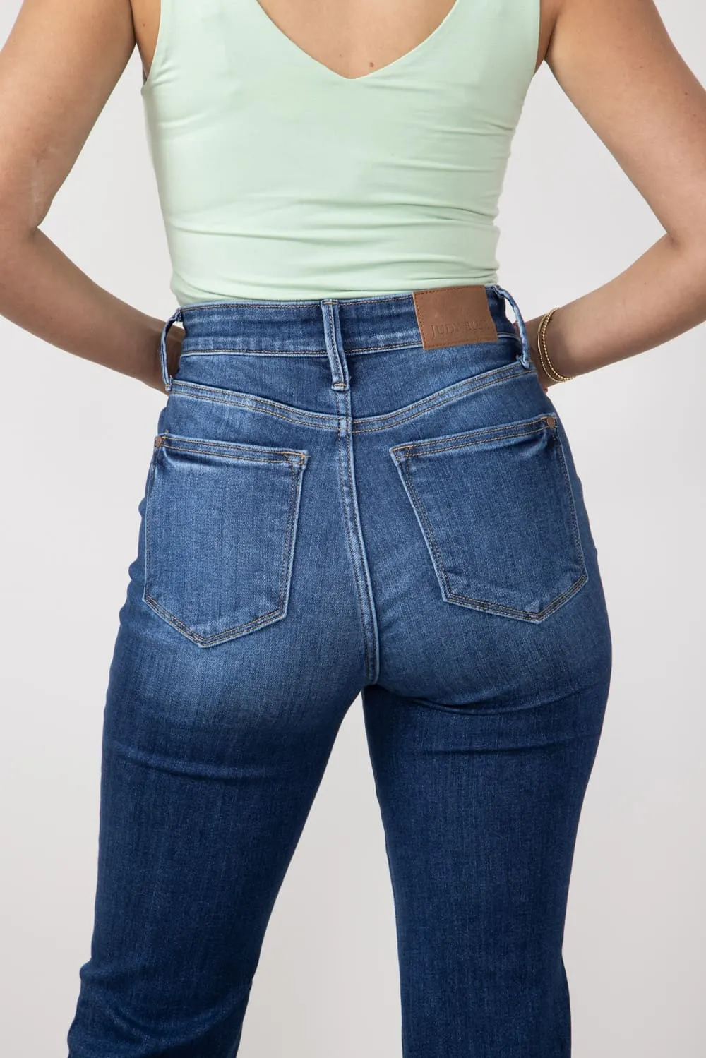 Judy Blue High Rise Wide Hem Flare Jeans for Women | 82443REG sold by Glik’s product image thumbnail 4