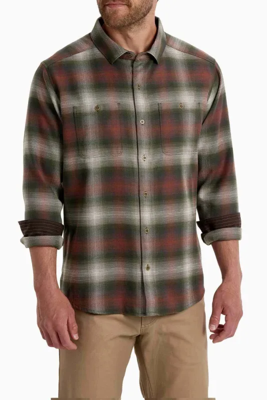 Kuhl Law Flannel Shirt for Men in Olive Copper | 7373-OLIVECOPPER sold by Glik’s