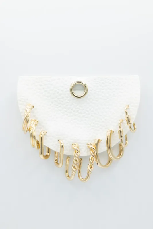 Hoop Earrings Set for Women in Gold | JED079-GD sold by Glik’s