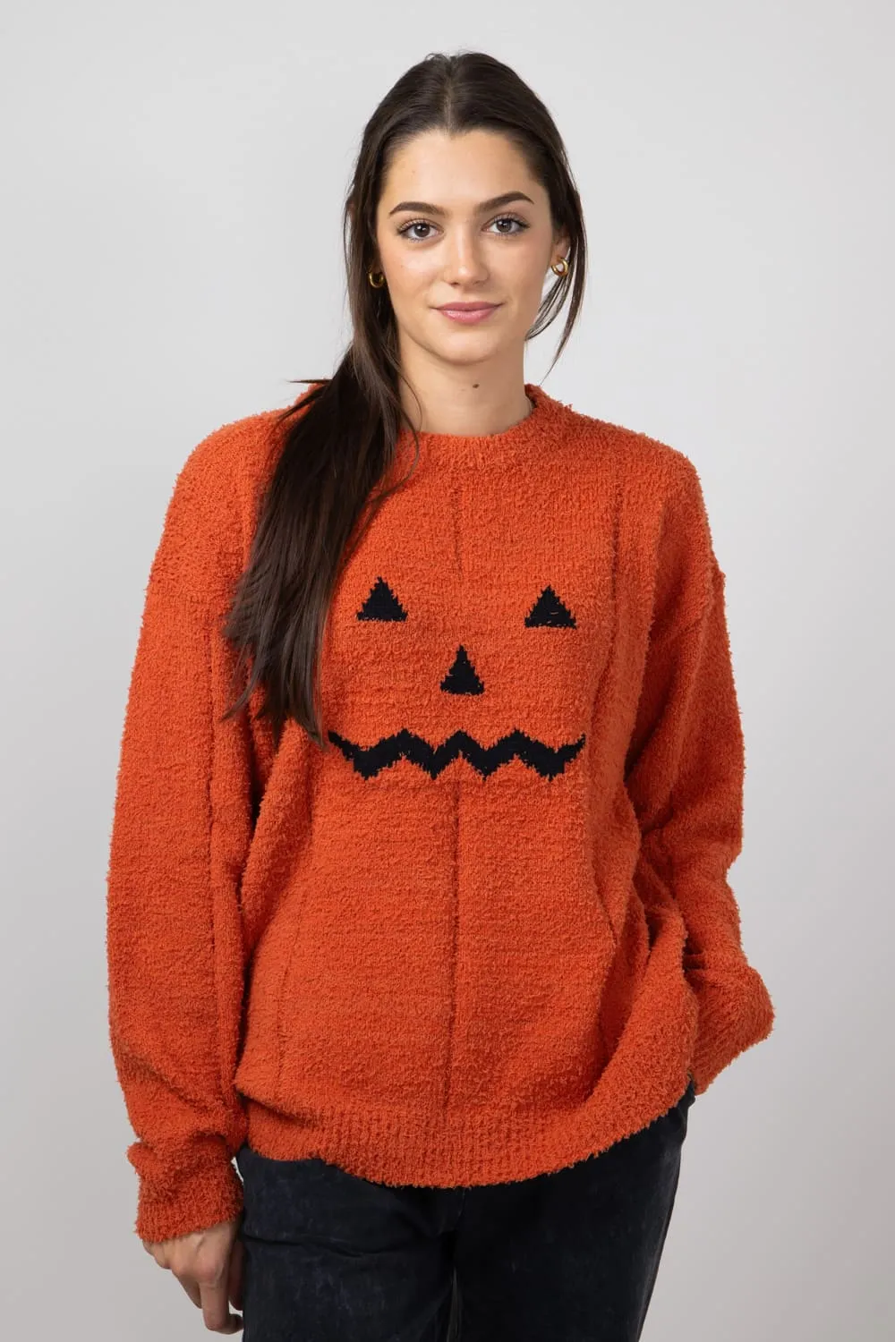 Pumpkin Sweater for Women in Orange | ATW15168-PUMPKINSPICE sold by Glik’s product image thumbnail 5