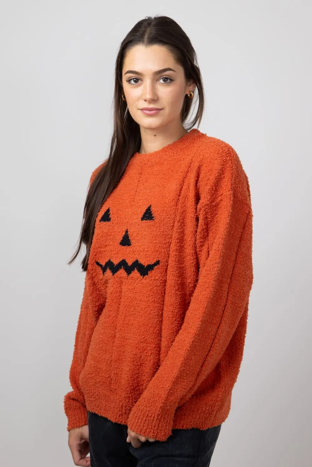 Pumpkin Sweater for Women in Orange | ATW15168-PUMPKINSPICE sold by Glik’s product image thumbnail 4